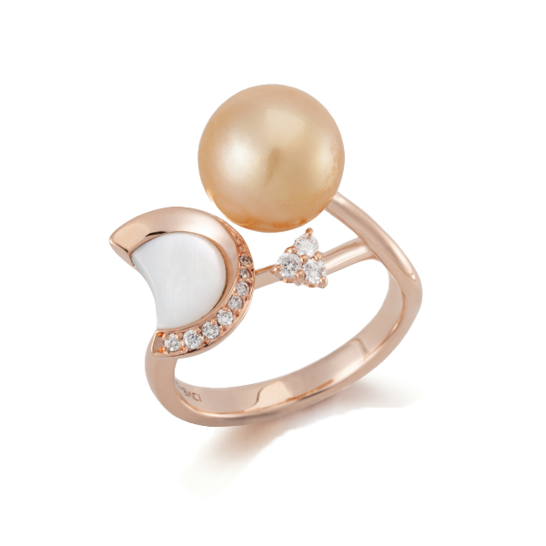 달과 식스펜스 14K 18K 9.5mm 진주 반지